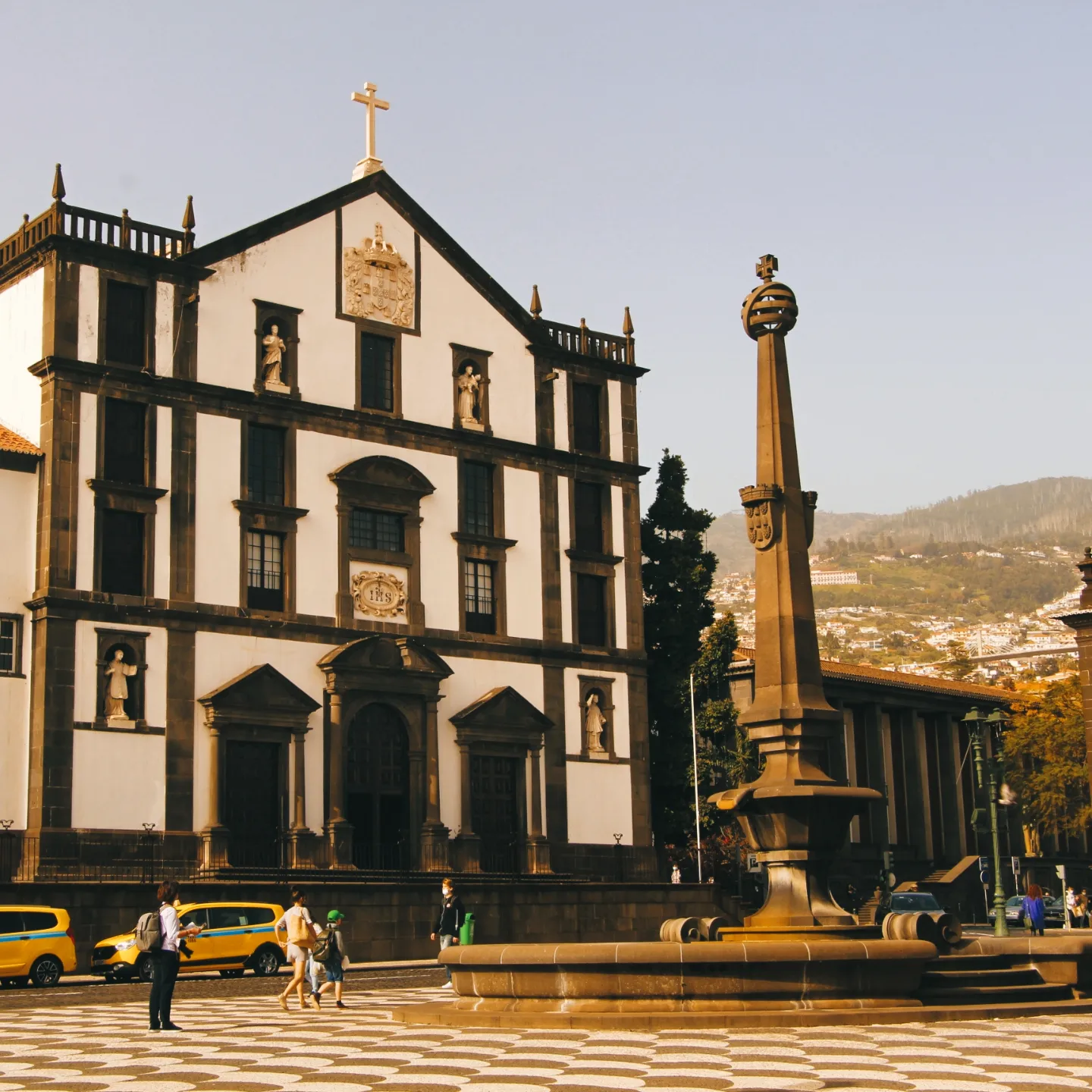 Historic church square in Madeira